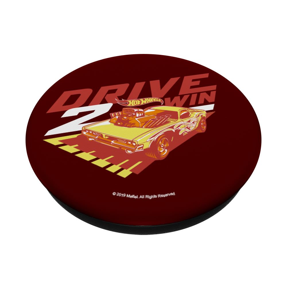 Hot Wheels Drive 2 Win PopSockets Standard PopGrip - Swappable Phone Grip & Stand for Smartphones - Perfect for Gaming, Driving Enthusiasts & Collectors