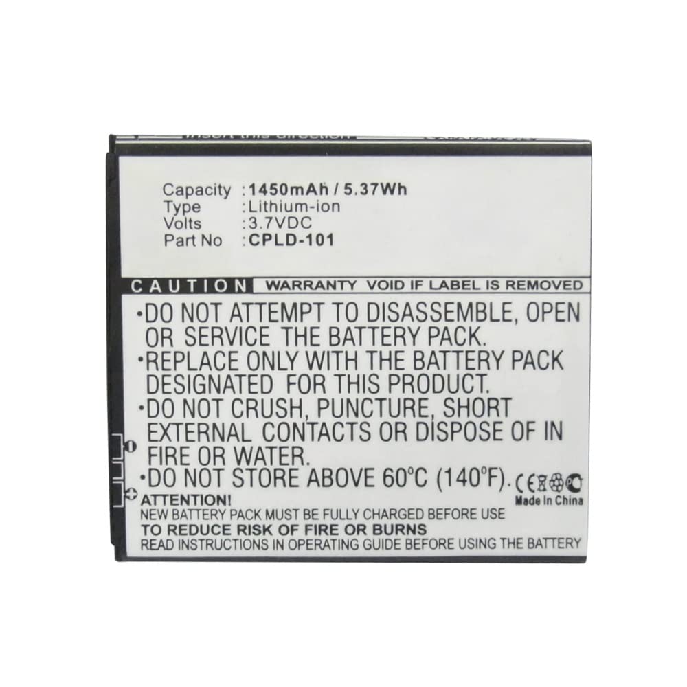 Synergy Digital Coolpad CPLD-101 Battery - 1450mAh Li-ion for Extended Use