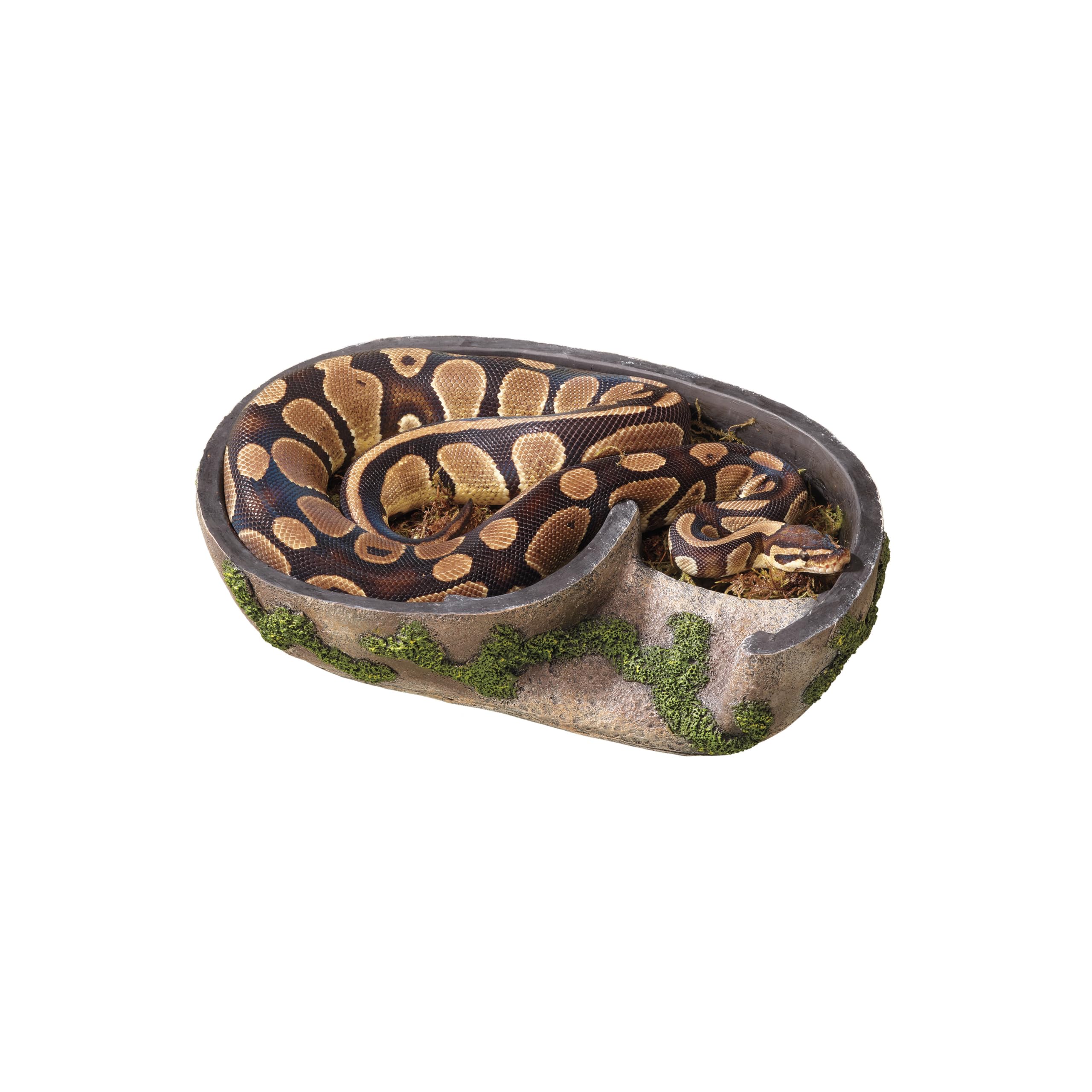 Zilla Pet Terrarium Rock Lair Hideout - X-Large Reptile Cave for Lizards, Snakes & Amphibians - Natural-Looking Habitat Decor for Terrariums & Vivariums