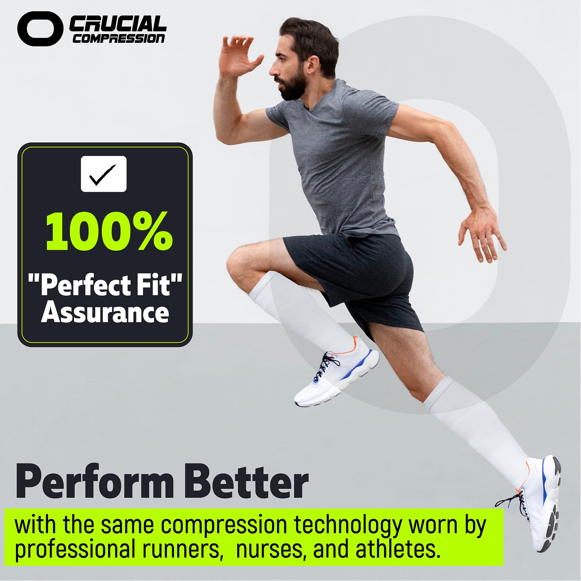 Best Compression Socks for Men & Women (20-30mmHg) - Running, Athletic, Travel & Work - Doctor Recommended Support for Circulation & Recovery