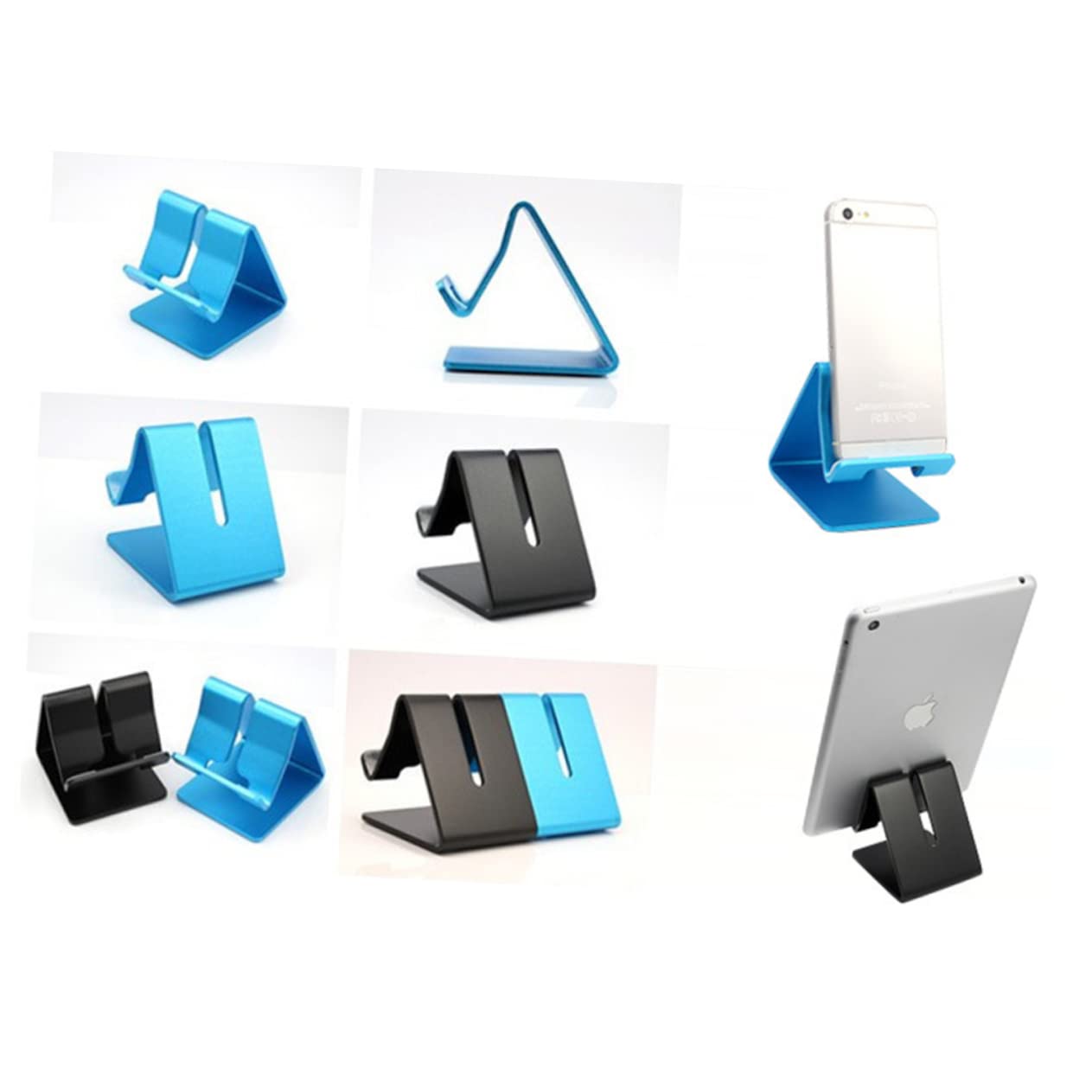 Uonlytech 2-Pack Stable Phone Stand Holder - Secure & Adjustable for Smartphones & Tablets - Perfect for Lazy Viewing, Desk Work, and Hands-Free Video Calls