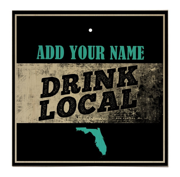 Personalized Large Tabletop Ring Toss Game - Custom Name Drinking Party Game for Adults, Backyard BBQ & Pub Nights