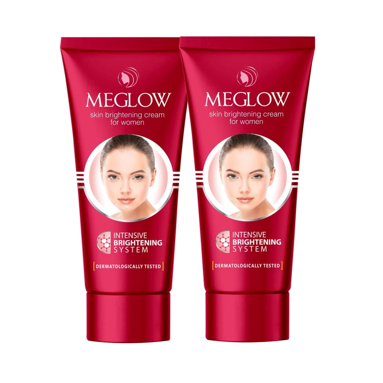 Leeford Meglow Skin Brightening Moisturizer Cream for Women - Hydrating & Repairing Face Cream Reduces Dark Spots, Melasma & Pigmentation | Evens Skin Tone | Pack of 2 (30g Each) | Perfect for Daily Skincare Routine & Nighttime Skin Repair