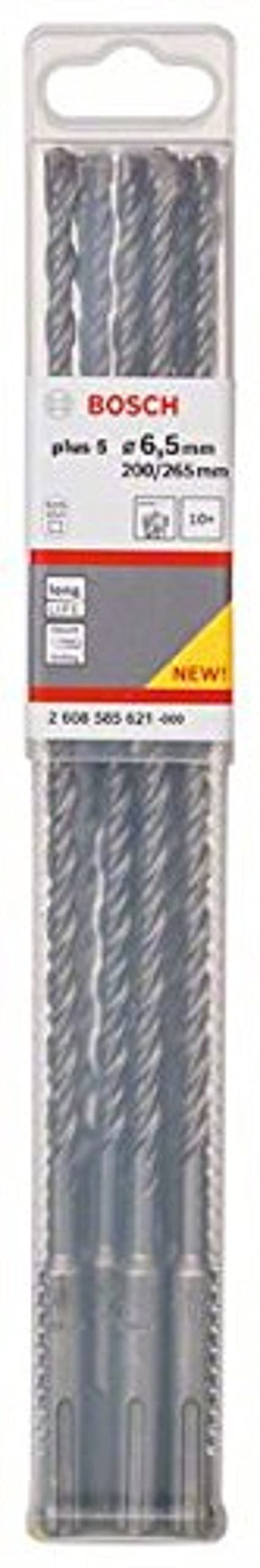 Bosch 2608585621 SDS-Plus Hammer Drill Bit Set - 6.5mm x 22.56 Inch (10-Piece) for Concrete, Brick & Masonry - Perfect for Construction, Renovation & DIY Projects