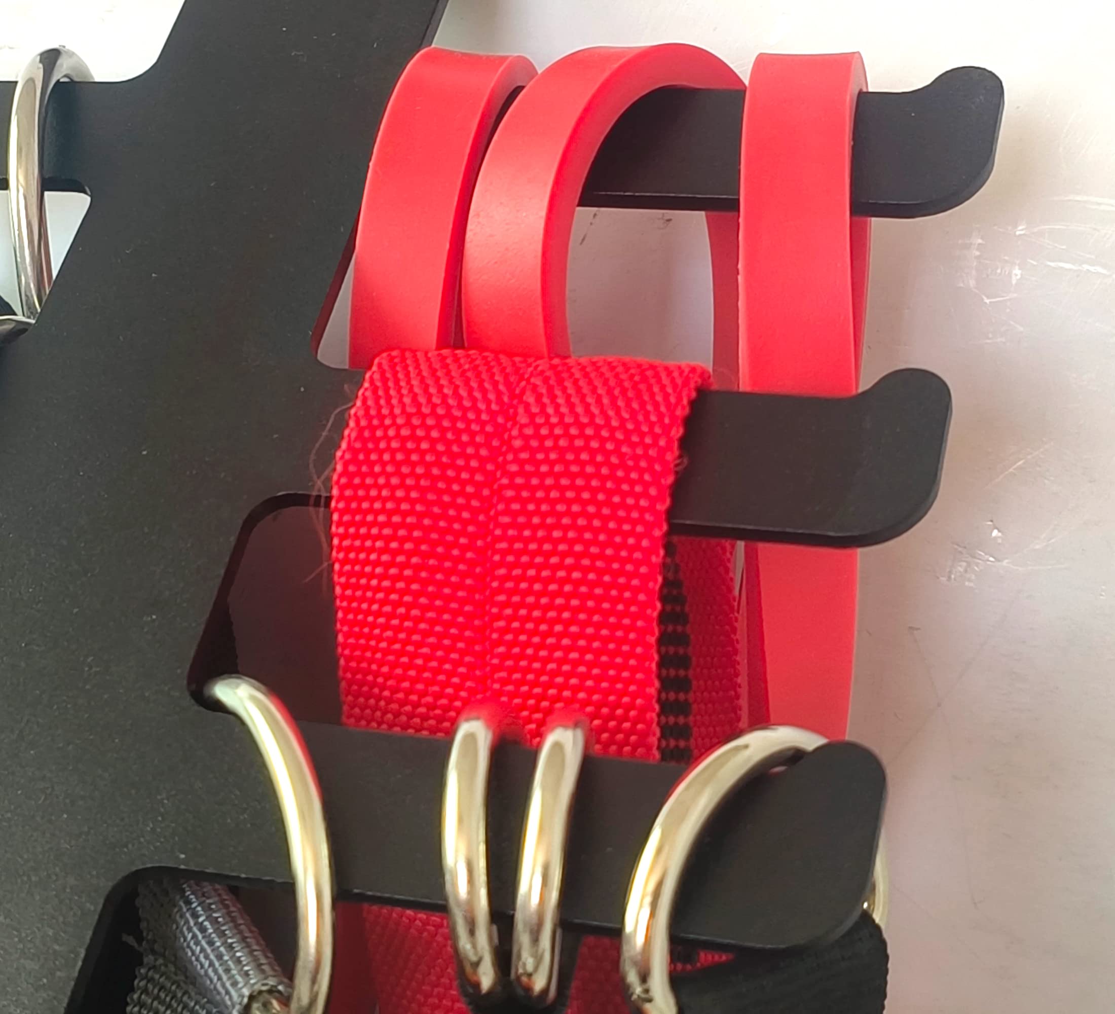 Upgraded Gym Storage Resistance Band Rack - Wall Mounted Home Gym Equipment Organizer for Resistance Bands Accessories | Perfect for Home Workouts, CrossFit Training & Garage Gym Organization