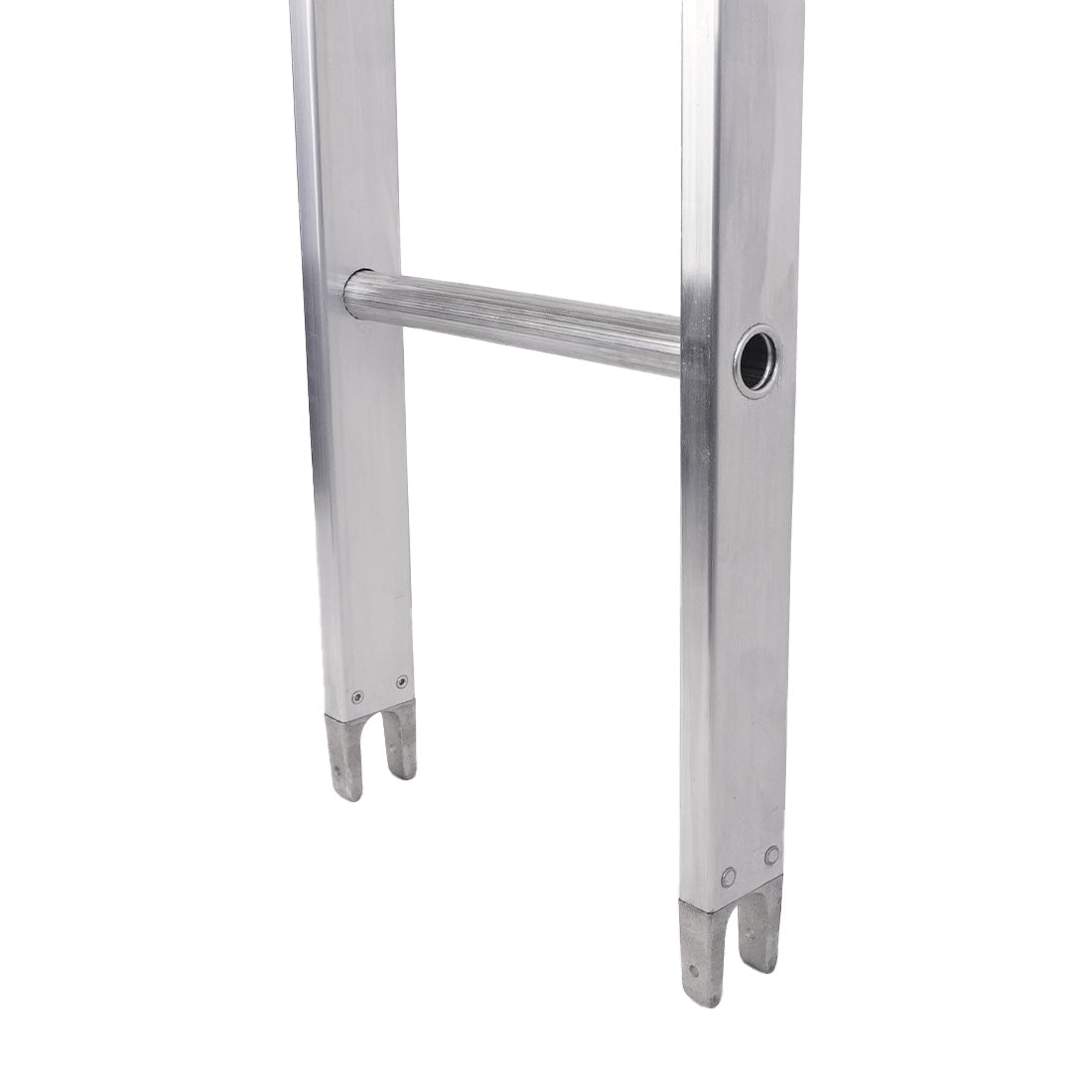 7 Foot Aluminum Metallic Ladder with Open Top Section - Lightweight & Durable for Home, Garage, and Warehouse Use