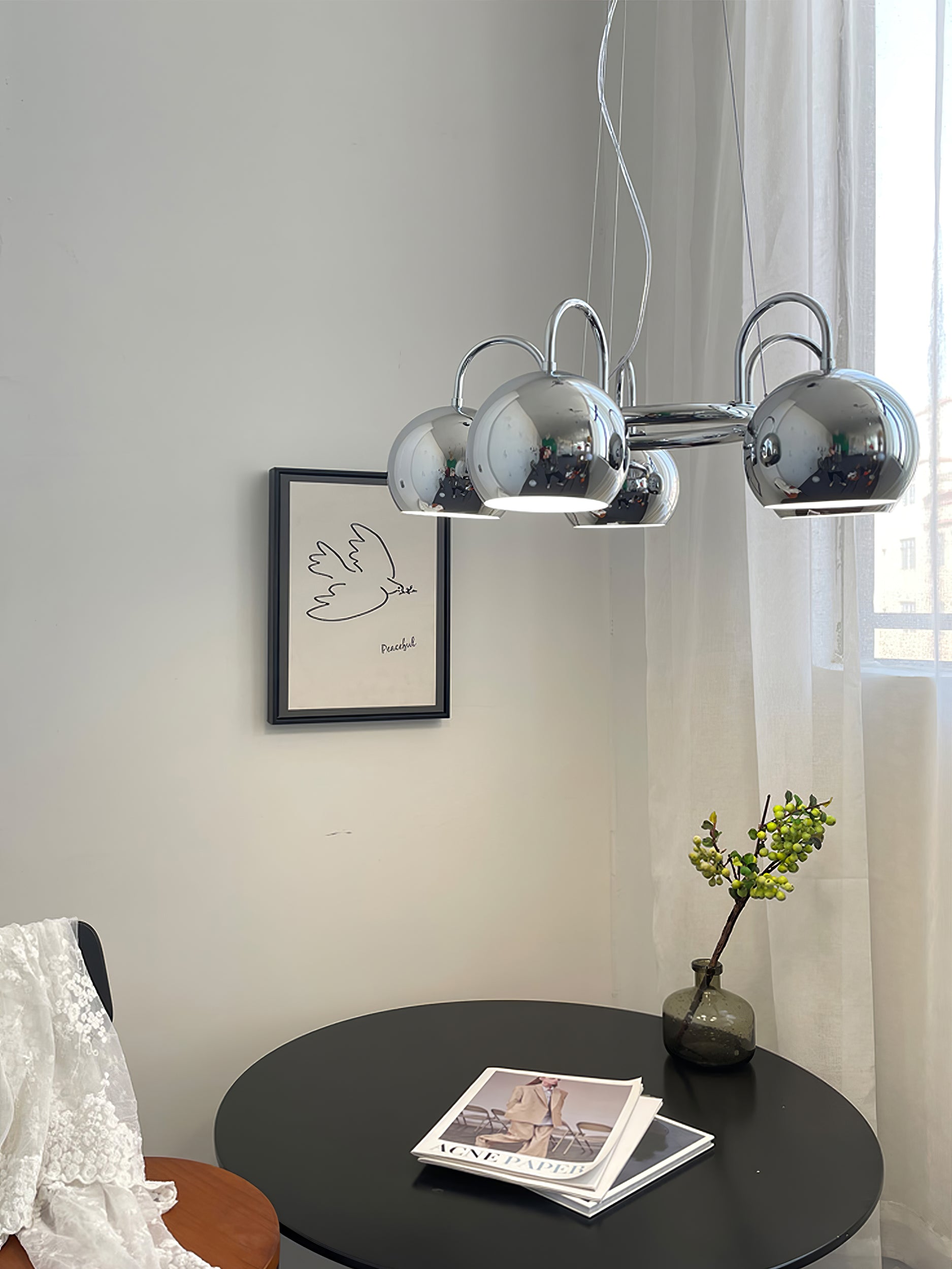 Eyeball Chandeliers - Unique Gothic Halloween Decor for Home, Party & Haunted House Lighting - Spooky Eyeball Ceiling Light Fixture for Living Room, Dining Room & Bedroom