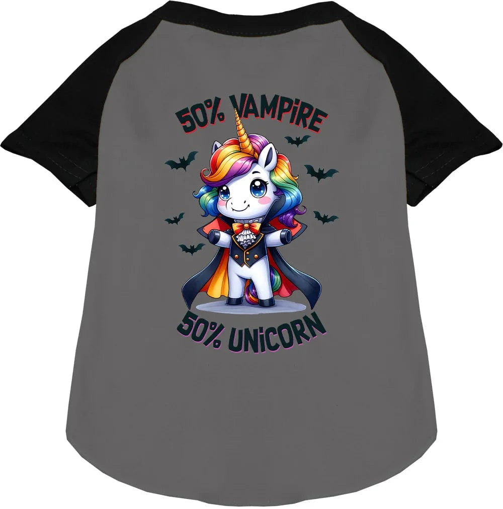 Vampire Unicorn Pet Shirt for Dogs & Cats - Cute Halloween Costume Apparel for Pets - Perfect for Halloween Parties & Pet Photo Shoots