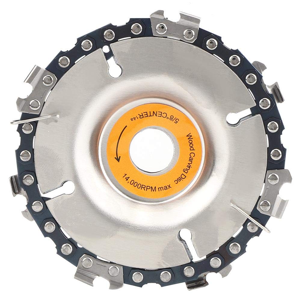 4 Inch Carbide Chain Saw Disc Cutting Blade - Angle Grinder Blade for Wood, Plywood, Stone & Metal - Stump Grinder & Wood Carving Disc - Perfect for DIY Projects, Woodworking & Metal Cutting