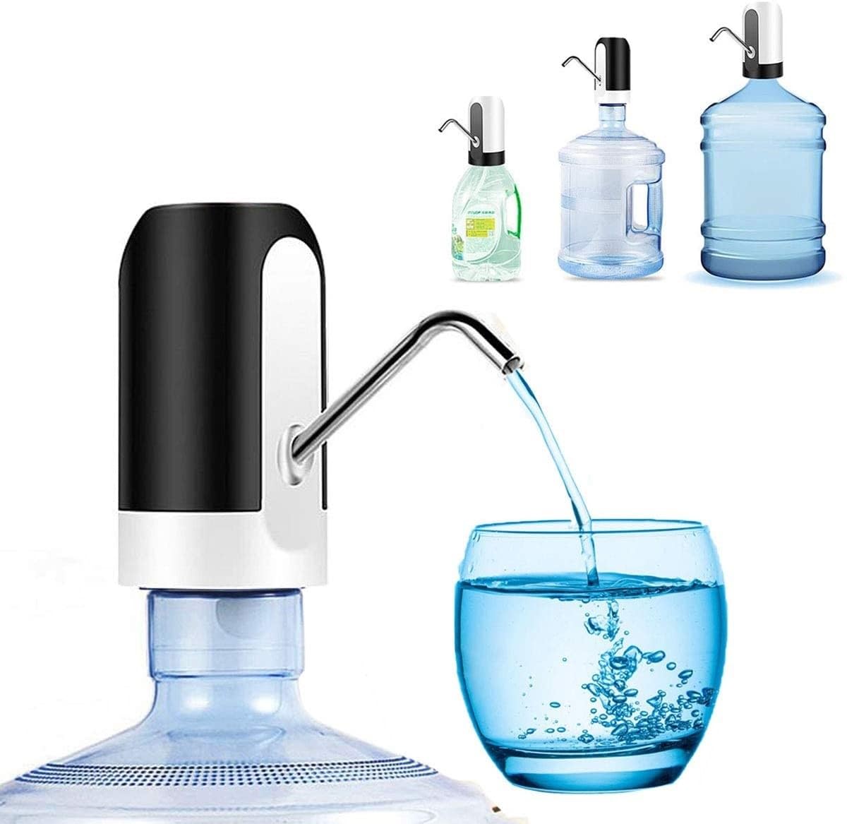 USB Rechargeable Automatic Water Bottle Dispenser - Portable Pump for Bottles | Perfect for Travel, Camping & Home Use