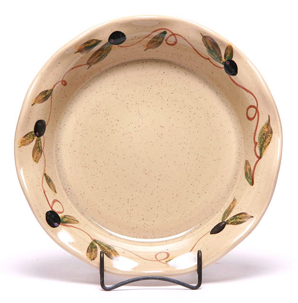 Emerson Creek Ceramic Frilly Pie Plate - 9 Inch Round Baking Dish for Homemade Pies, Tarts & Quiches | Perfect for Thanksgiving, Christmas & Family Gatherings