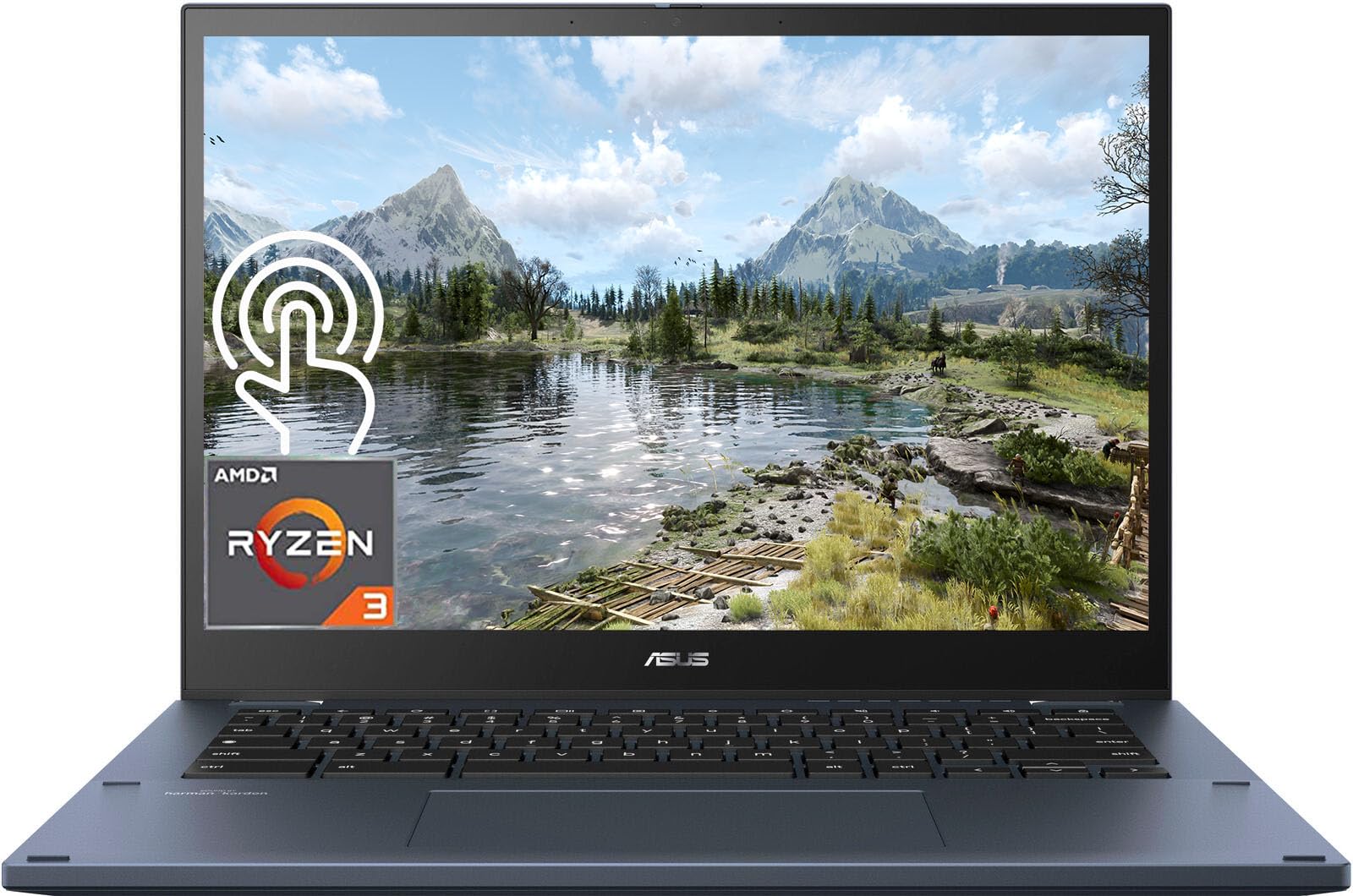 ASUS 2023 Newest Chromebook 2-in-1 Laptop - 14