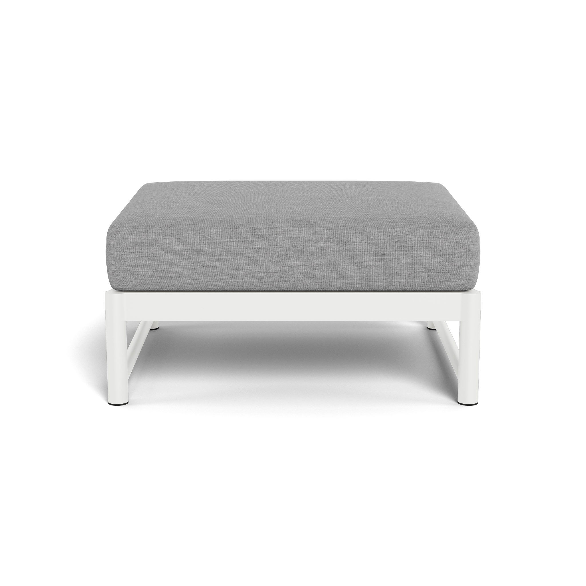 Breeze XL Aluminum Ottoman - Lightweight, Durable Outdoor Patio Furniture with Storage - Perfect for Poolside, Garden, and Deck Relaxation