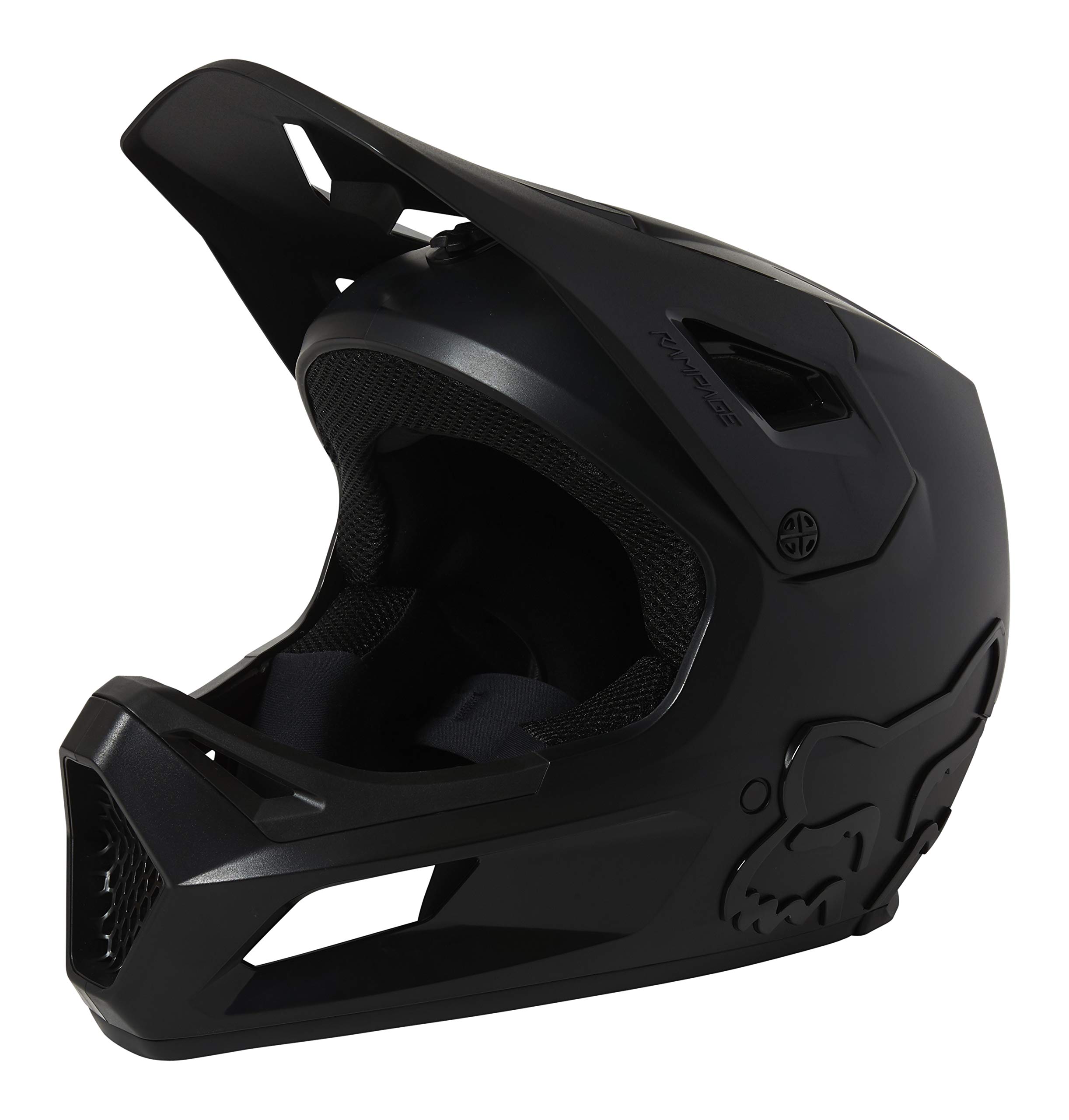 Fox Racing Youth Rampage Mountain Bike Helmet - Lightweight & Durable BMX/MTB Cycling Helmet for Kids & Teens - Black/Black - Large Size - Perfect for Trail Riding, Bike Parks & Outdoor Adventures
