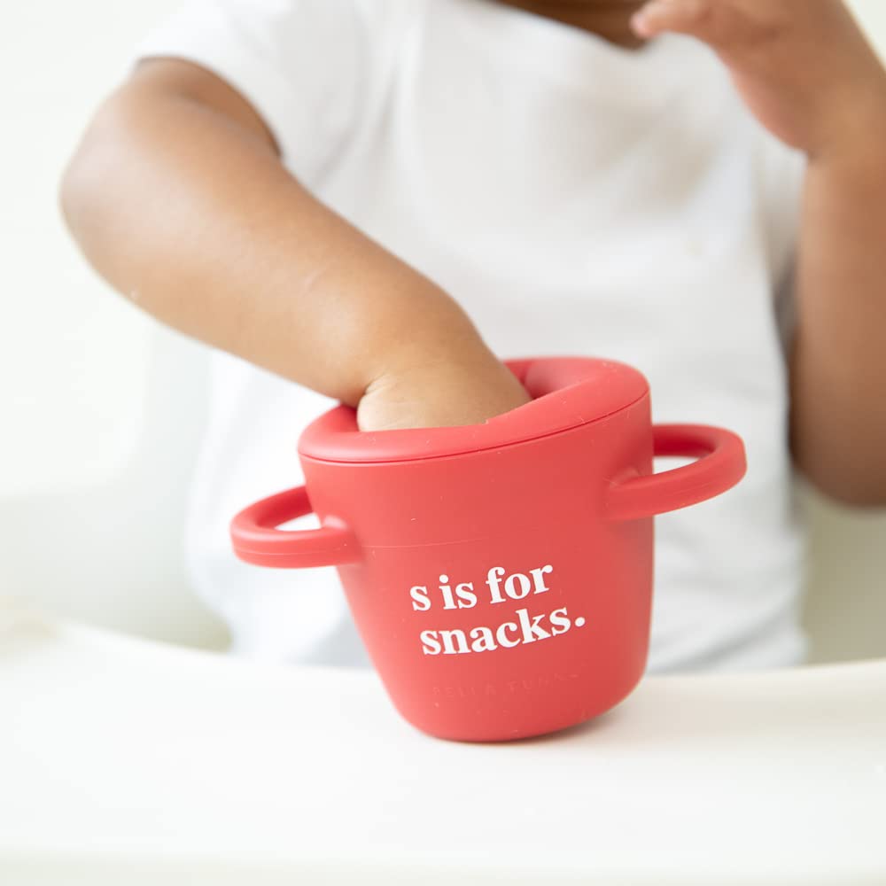 Bella Tunno No Spill Snack Cups - BPA Free Silicone Baby Food Container for Toddlers - Perfect for Travel & On-the-Go