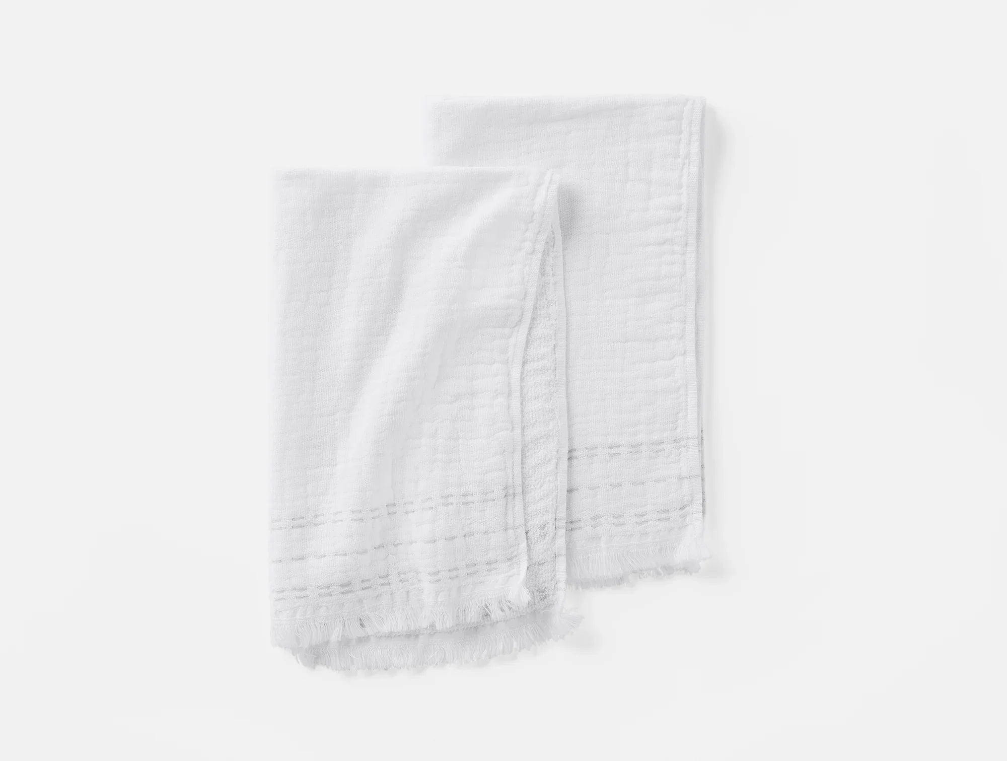 Organic Cotton Alder Hand Towel Set of 2 - Soft & Absorbent Kitchen & Bathroom Towels for Eco-Friendly Home Use
