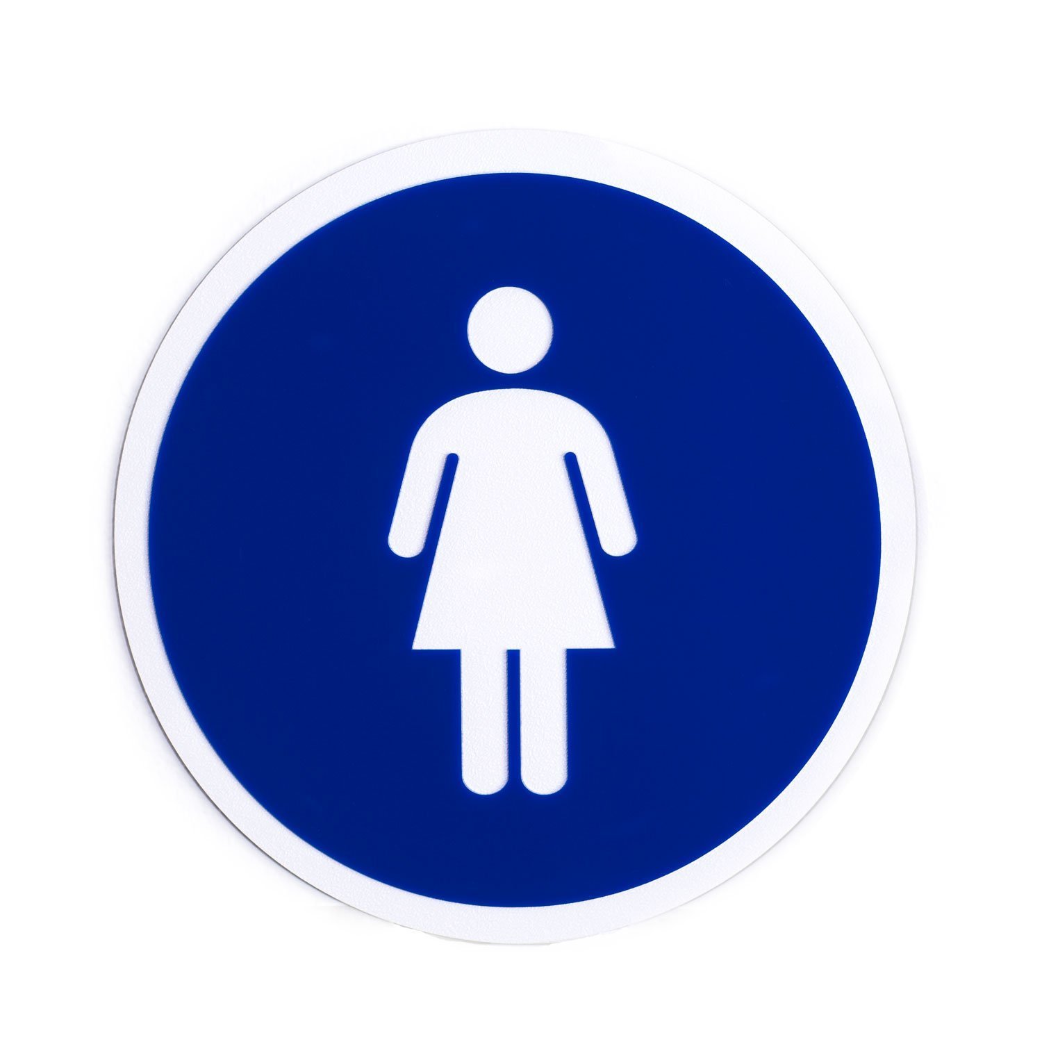 Source One Deluxe Peel and Stick Women's Restroom Acrylic Sign - White Border (1-Pack) - Durable Bathroom Sign for Offices, Restaurants & Public Spaces