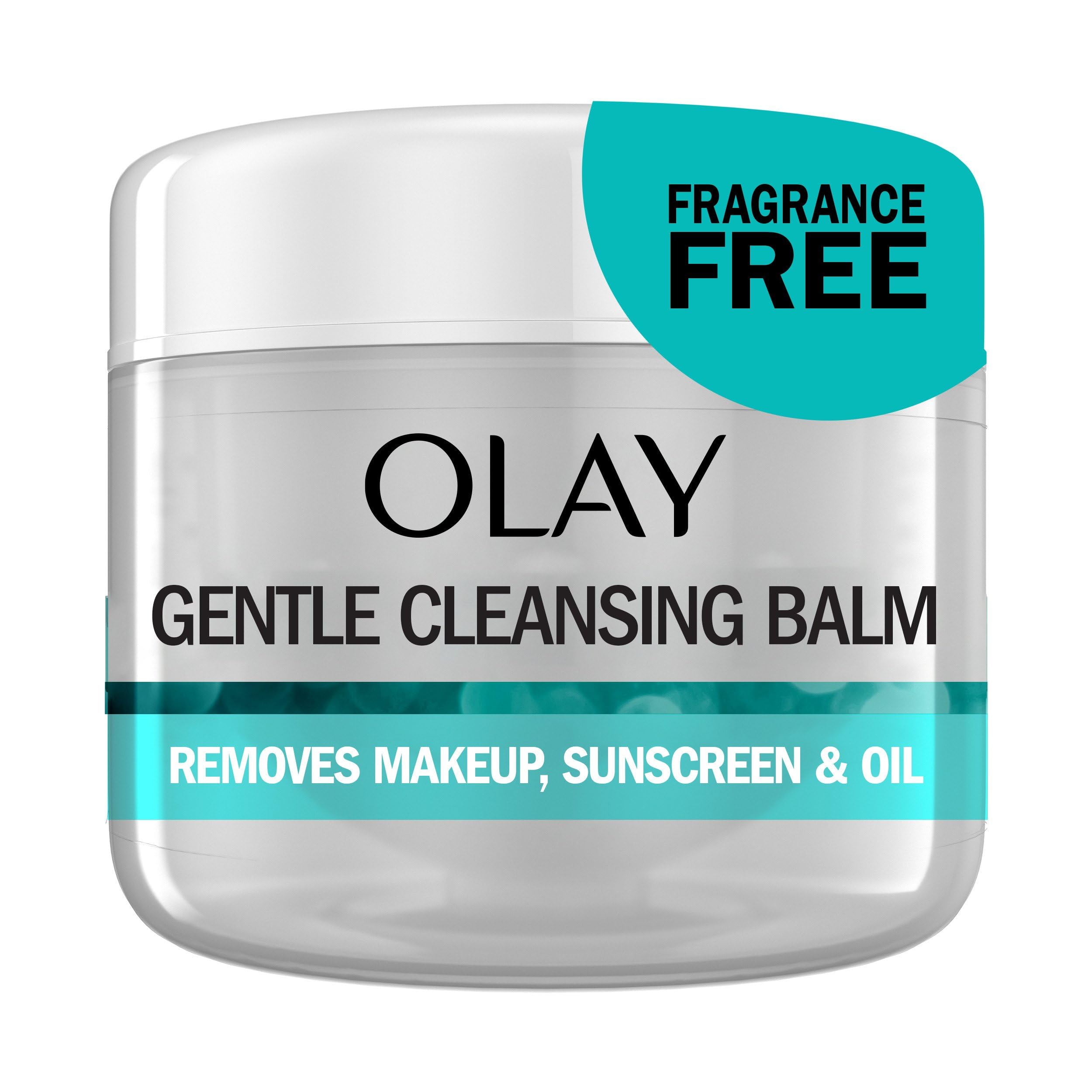 Olay Gentle Cleansing Balm Makeup Remover - Fragrance Free 3.4 fl oz | Hydrating Face Cleanser for Makeup, Sunscreen & Oil Removal | Perfect for Daily Skincare & Travel