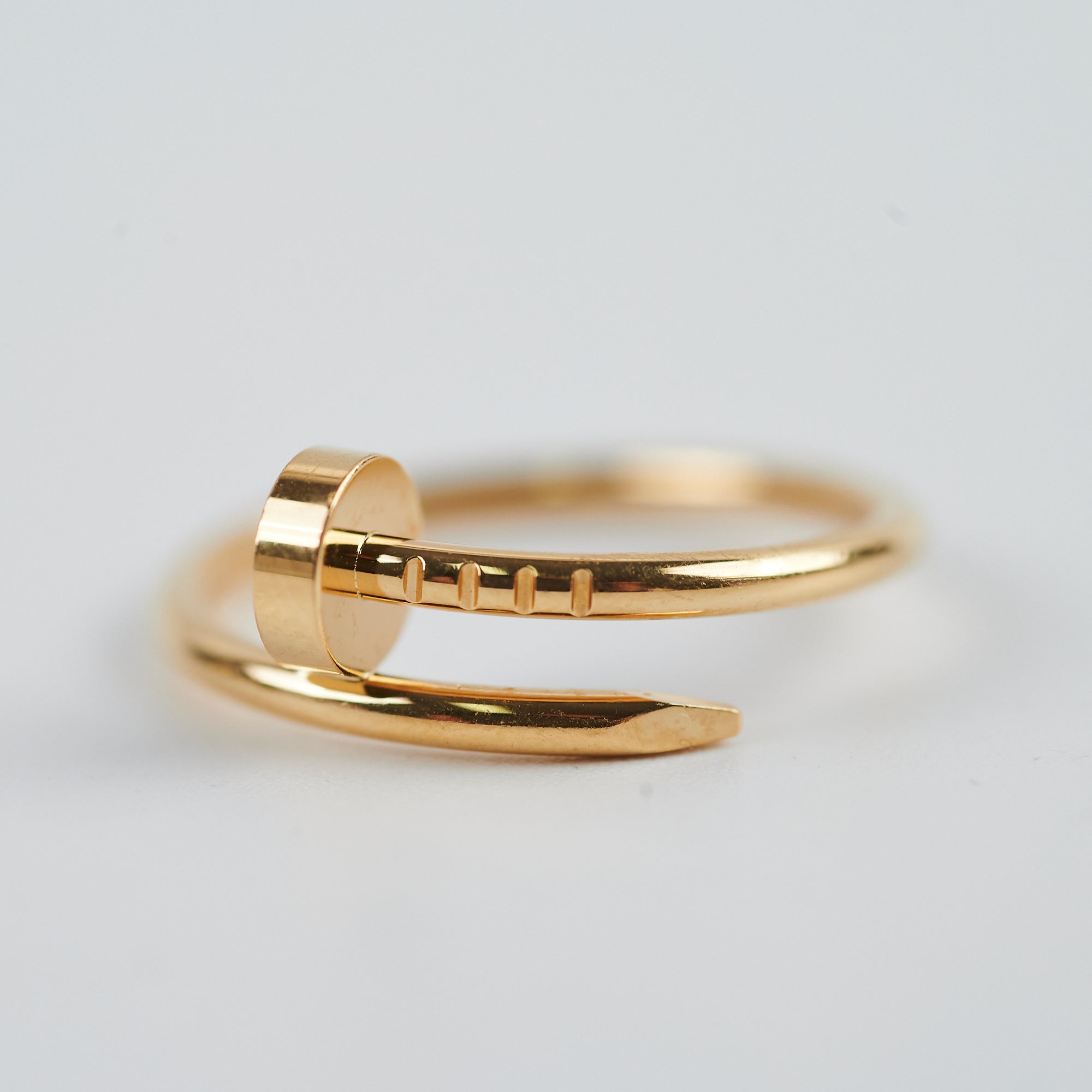 Cartier Small Juste Un Clou JUC Ring 18K Gold Size 56 - Luxury Minimalist Jewelry for Women, Perfect for Everyday Wear & Special Occasions