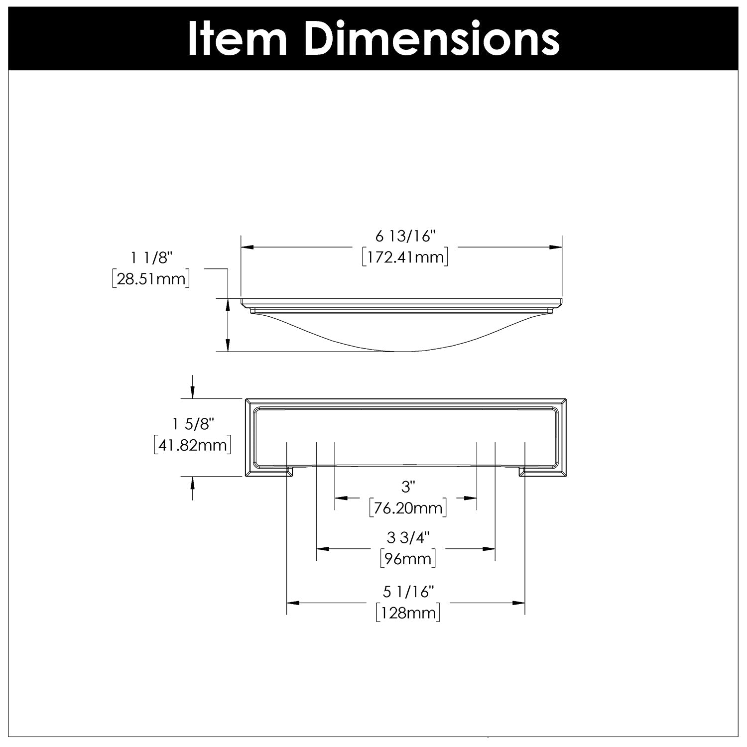 Dover Cup Pull Cabinet Handles 3