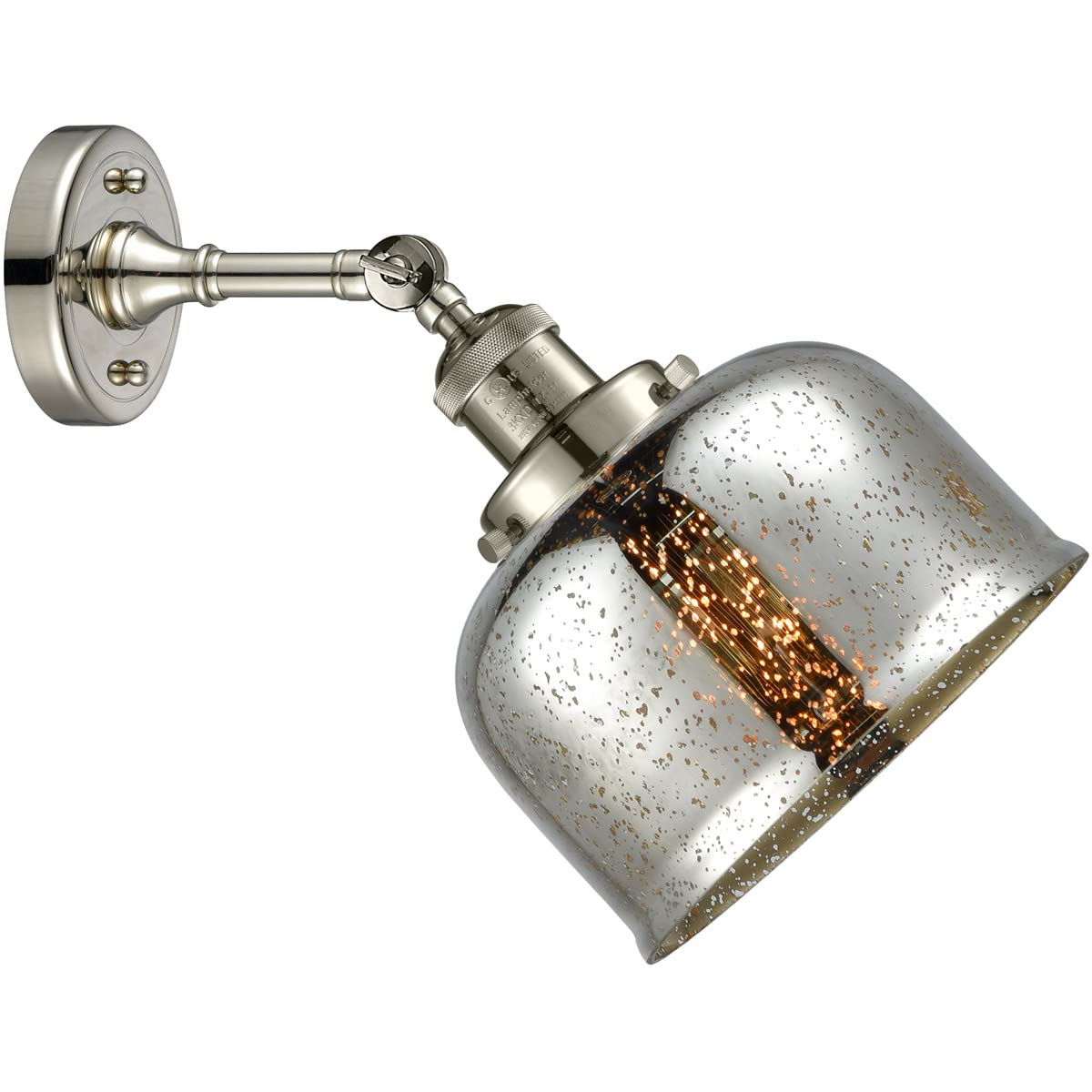 Innovations INNO203-PN-G78-LED Modern LED Wall Sconce Light Fixture - Polished Nickel Finish - Energy Efficient Indoor Lighting for Bedroom, Hallway & Living Room Decor