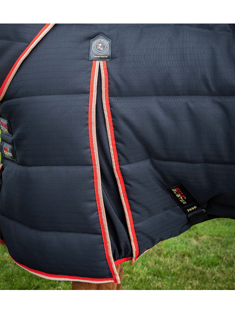Premier Equine Stable Buster 200g Heavy Duty Stable Rug with Neck Cover - Warm Winter Horse Blanket for Cold Weather Riding & Stable Use