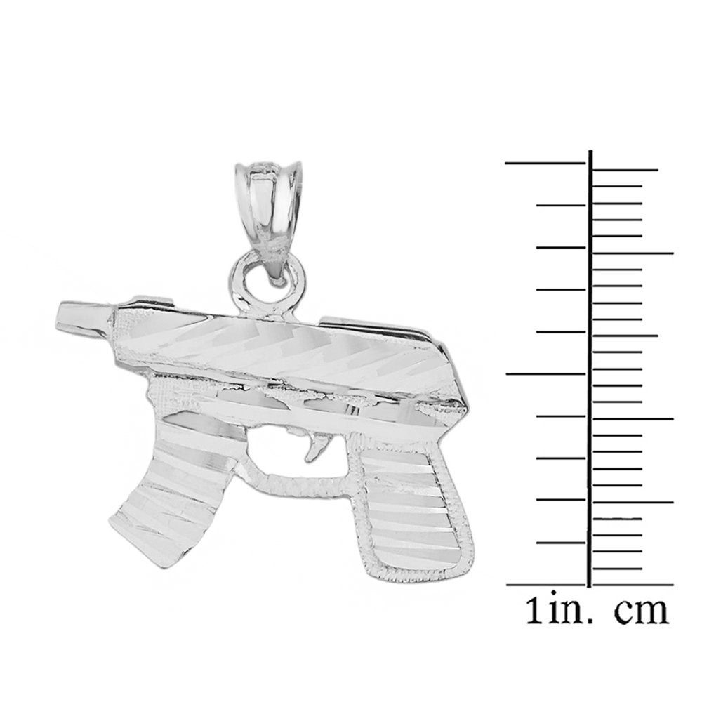 Sub Machine Gun Charm SMG Rifle Pendant Necklace - Military Style Jewelry for Men & Women - Perfect for Cosplay, Airsoft, and Gun Enthusiasts