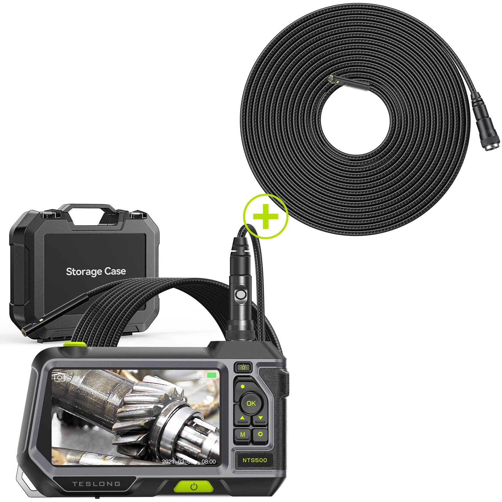 Teslong 5.5mm Dual Lens Endoscope with 5