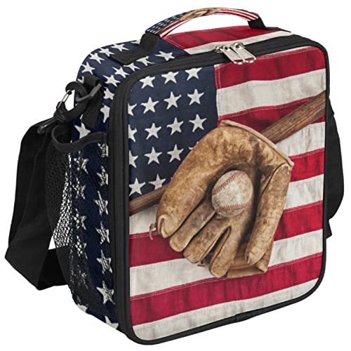 Baseball American Flag