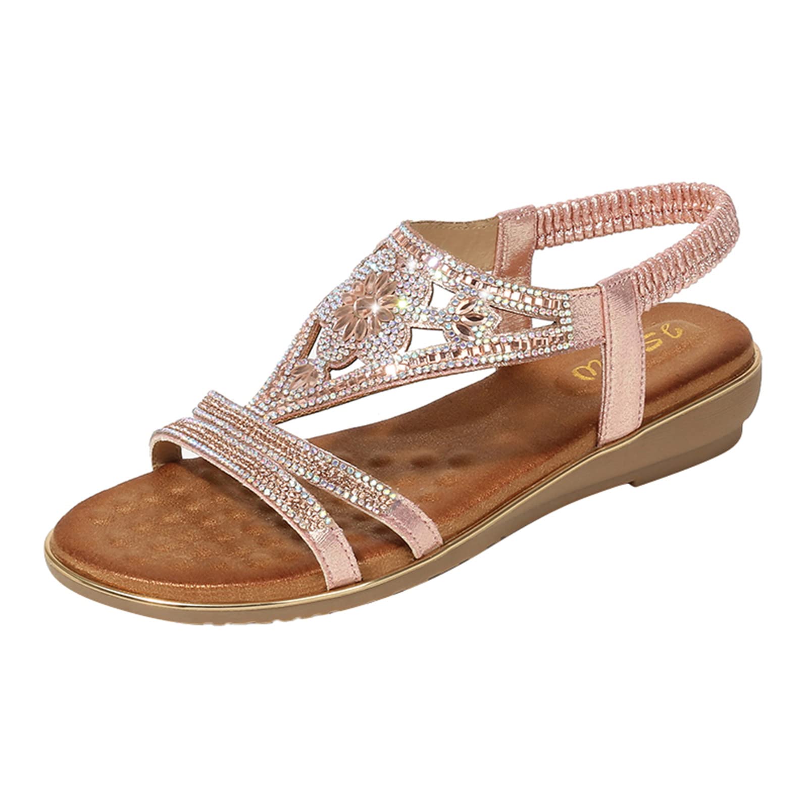Women's Closed Toe Sandals with Back Strap - Comfortable Wedge Heel Buckle Strap Shoes for Walking, Travel & Summer Outfits