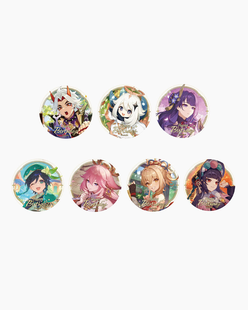 Genshin Impact® 2023 Day of Destiny Character Tin Badge Collectible Pin - Perfect for Cosplay, Gaming Merchandise & Anime Fan Gifts
