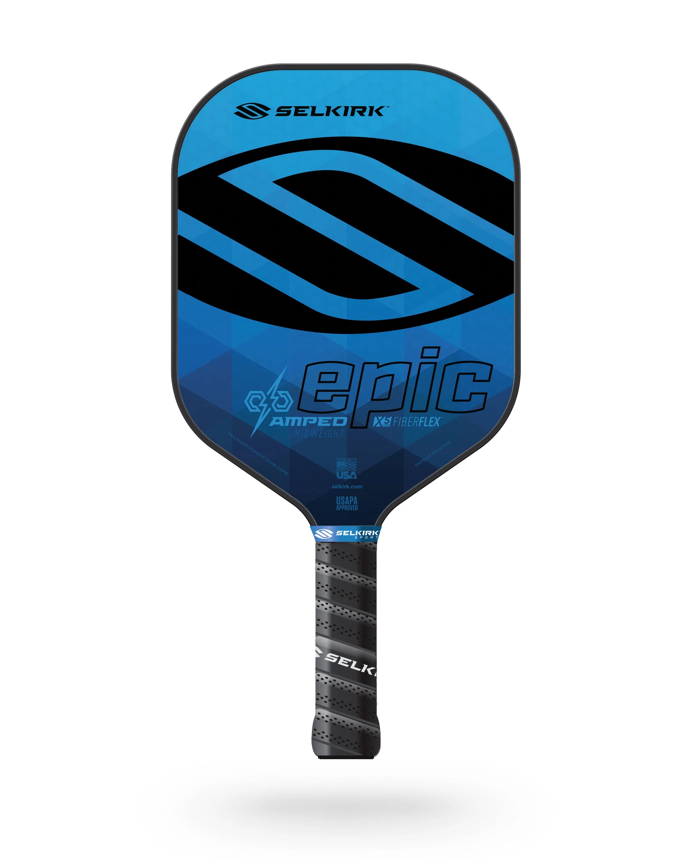 Selkirk Amped Epic Pickleball Paddle - Premium Carbon Fiber Paddle for Competitive Play | Perfect for Outdoor & Indoor Court Games, Tournaments & Recreational Play
