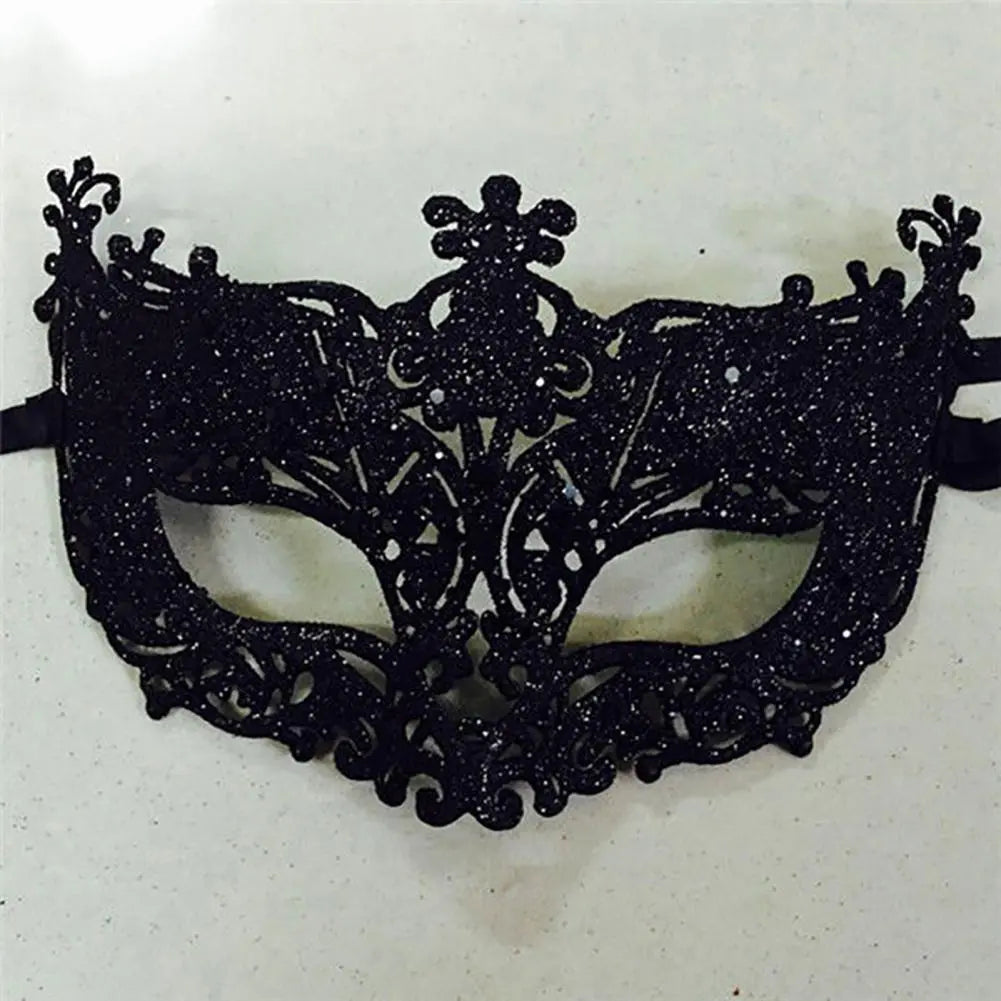 Sparkling Anime Cosplay Mask - Glitter Masquerade Face Cover for Halloween, Cosplay, and Themed Parties - Perfect for Costumes and Festive Events