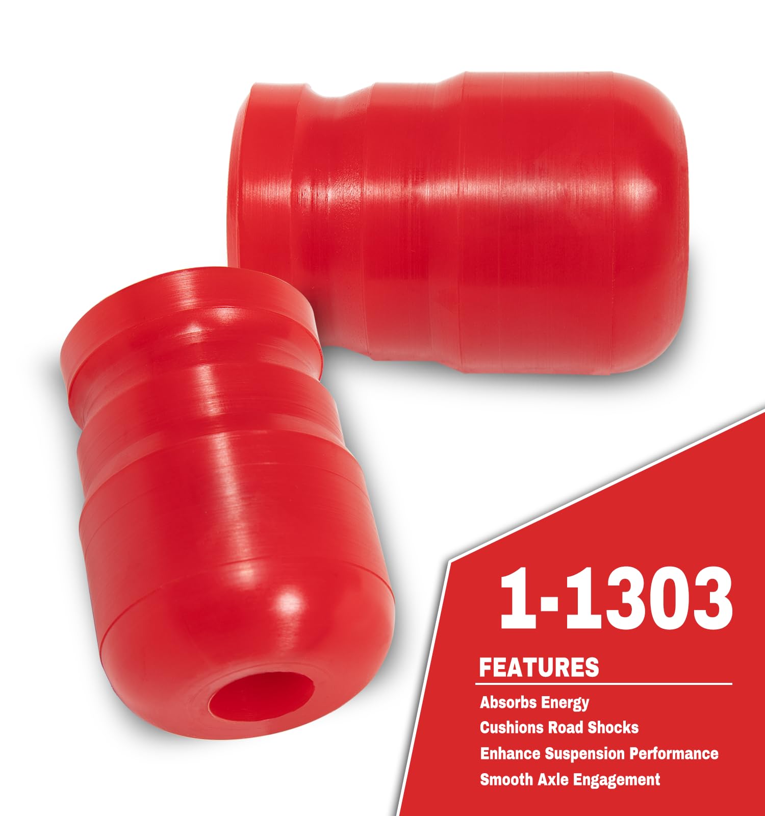 Jeep Wrangler JK JKU 2007-2018 Front & Rear Bump Stops Kit - Polyurethane Suspension Accessories (Set of 4) - Perfect for Off-Roading, Rock Crawling & Daily Driving