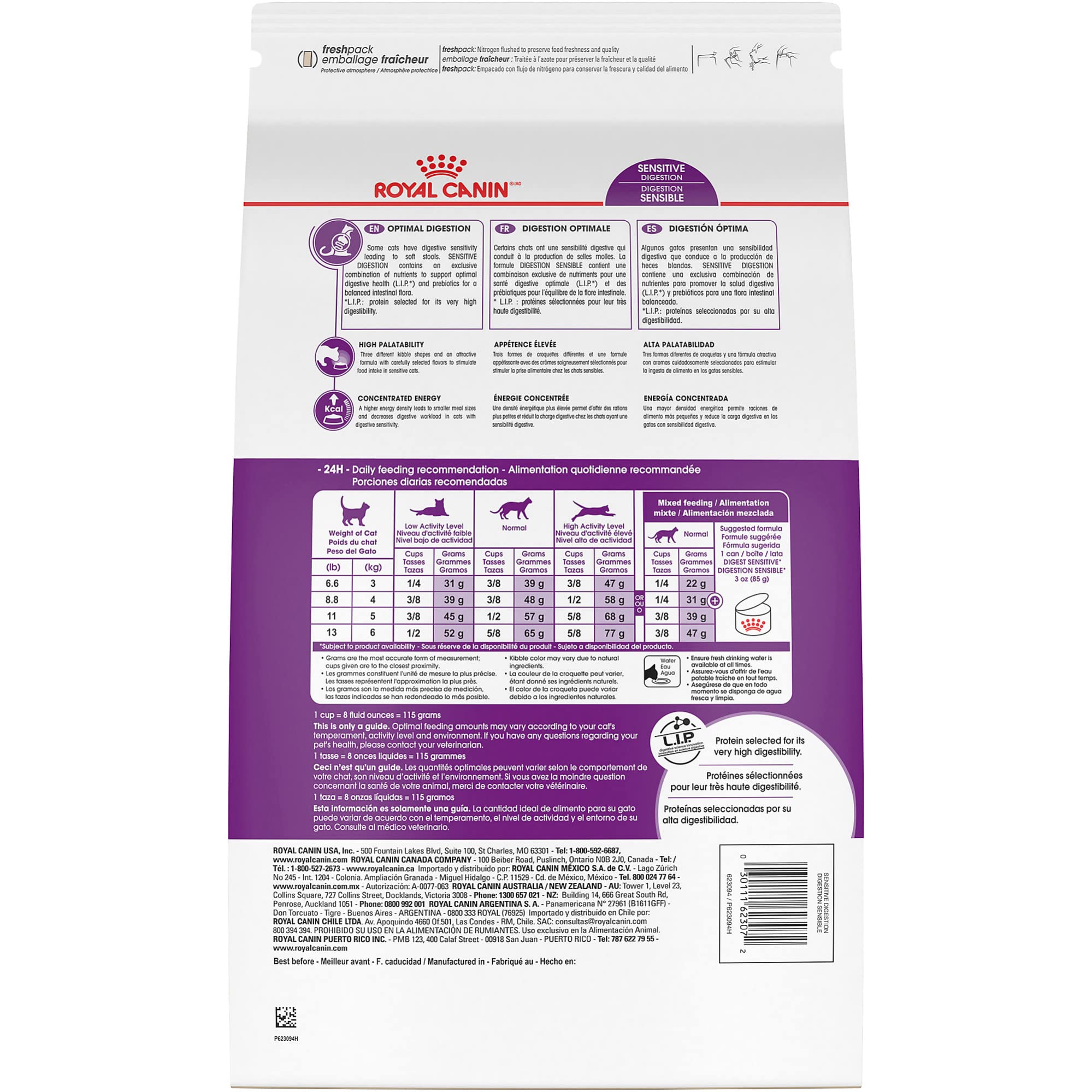 Royal Canin Sensitive Digestion Dry Cat Food for Adult Cats - 3.5 lb Bag - Supports Digestive Health & Easy Digestion - Perfect for Indoor Cats with Sensitive Stomachs
