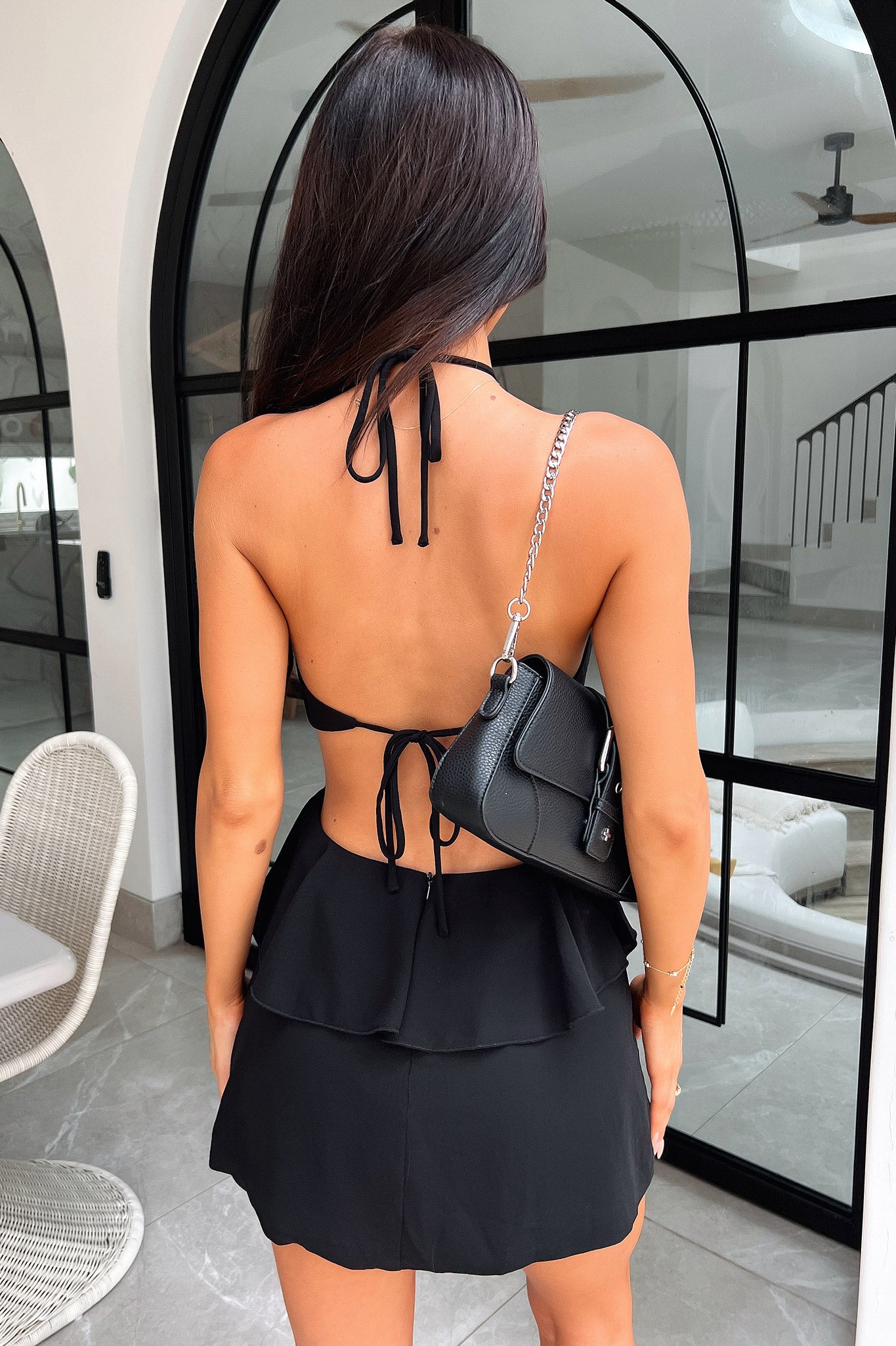 Elegant Bijou Mini Dress in Black - Perfect for Parties, Date Nights & Special Occasions