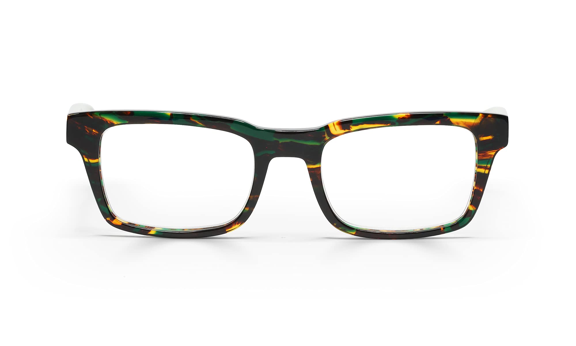 eyebobs Fare N Square Premium Reading Glasses for Men & Women - Round Eyewear Frames for Average Faces | Comfortable Readers for Office, Reading & Computer Work