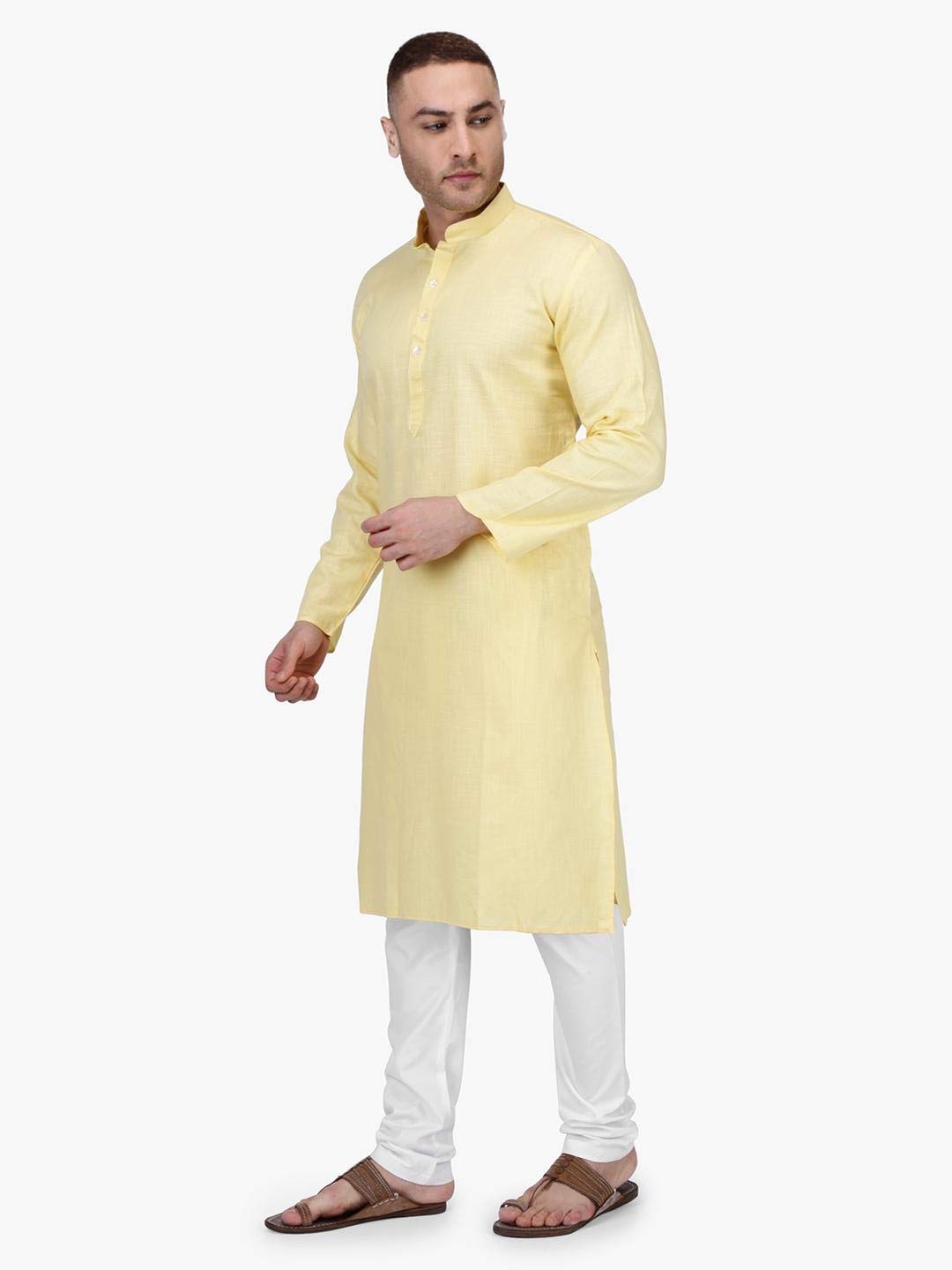 Premium Men's Cotton Kurta Pajama Set with Drawstring | 21 Color Options | Comfortable Traditional Indian Outfit for Festivals & Weddings