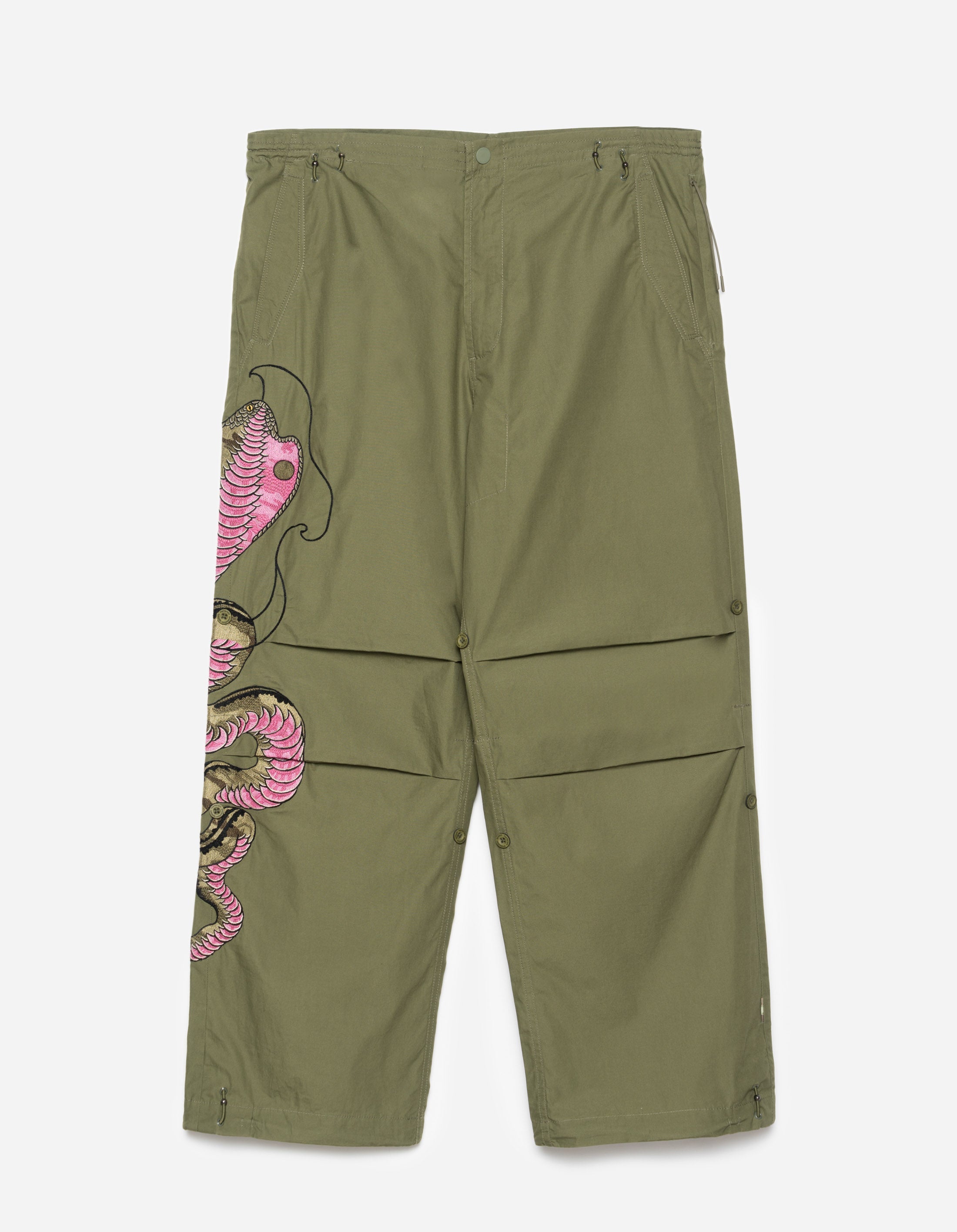 6007 Yin Yang Cobra Loose Snow Pants - Olive OG 107F Military Style Winter Trousers for Skiing, Snowboarding & Outdoor Adventures