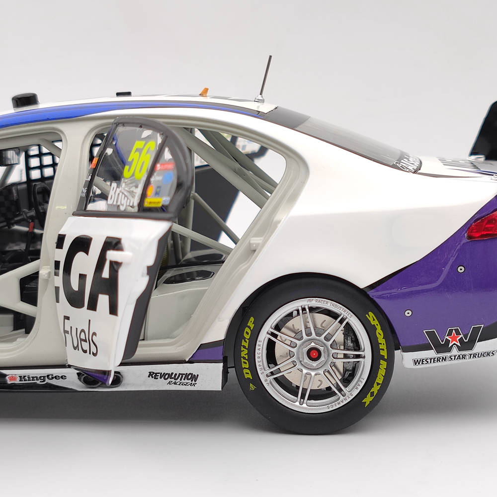 Authentic 1/18 Scale Tickford Racing Jason Bright #56 Ford FGX Falcon 2017 Clipsal 500 Diecast Model Car - Collectible Gift for Racing Fans, Display & Home Decor