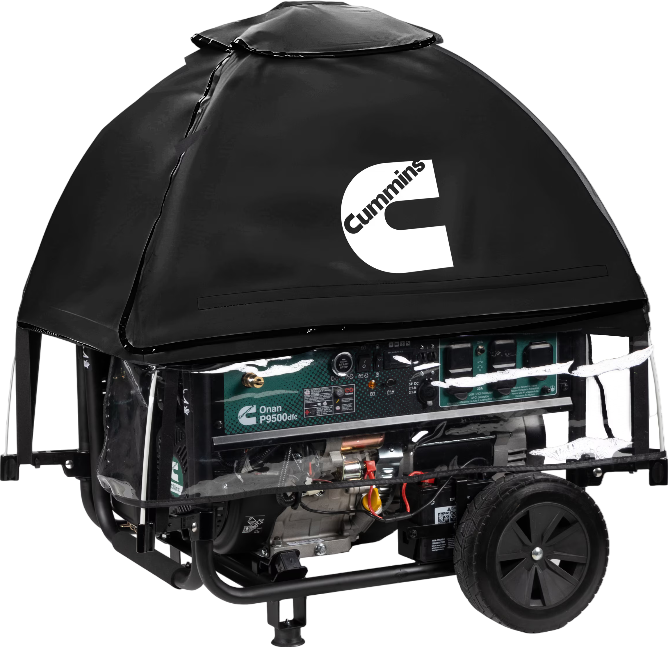 Cummins Onan P9500DF/P9500DF EFI Portable Generator Cover - Weatherproof Protection for Outdoor Power Equipment - Perfect for Camping, RV Trips & Emergency Backup Power