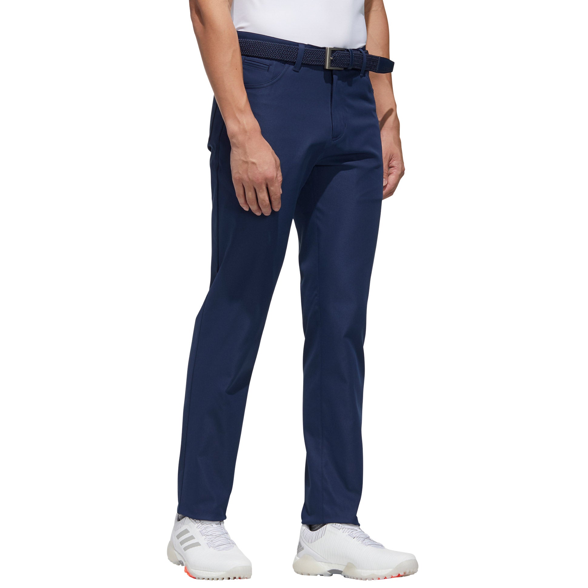 Adidas Adipure Five Pocket Navy Mens Golf Pants - Comfortable Stretch Fabric for Golfing & Casual Wear - Perfect for Golf Course & Outdoor Activities