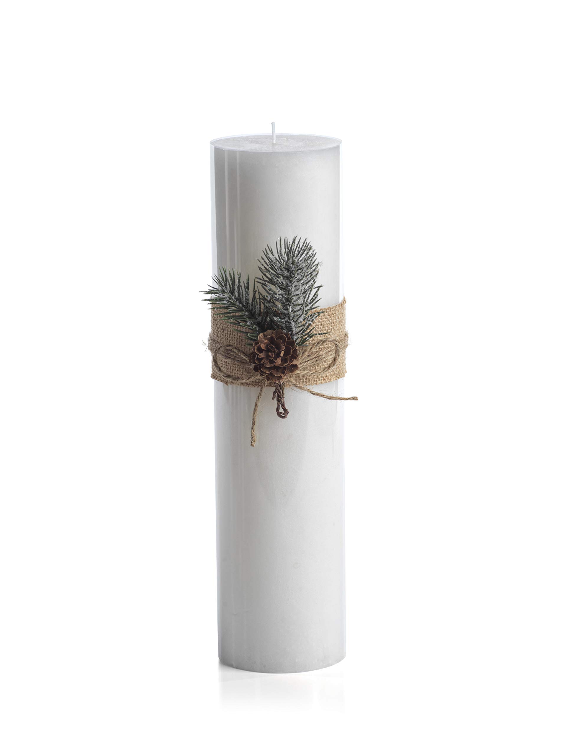 Zodax Siberian Fir Scented Pillar Candles - Set of 4, 3