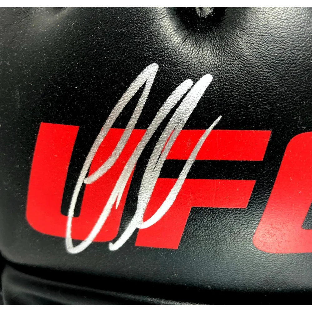 Cris Cyborg Signed UFC Black MMA Glove with JSA COA - Authentic Autographed Collectible for UFC Fans & Memorabilia Enthusiasts - Perfect for Display, Gifts, and Sports Collections