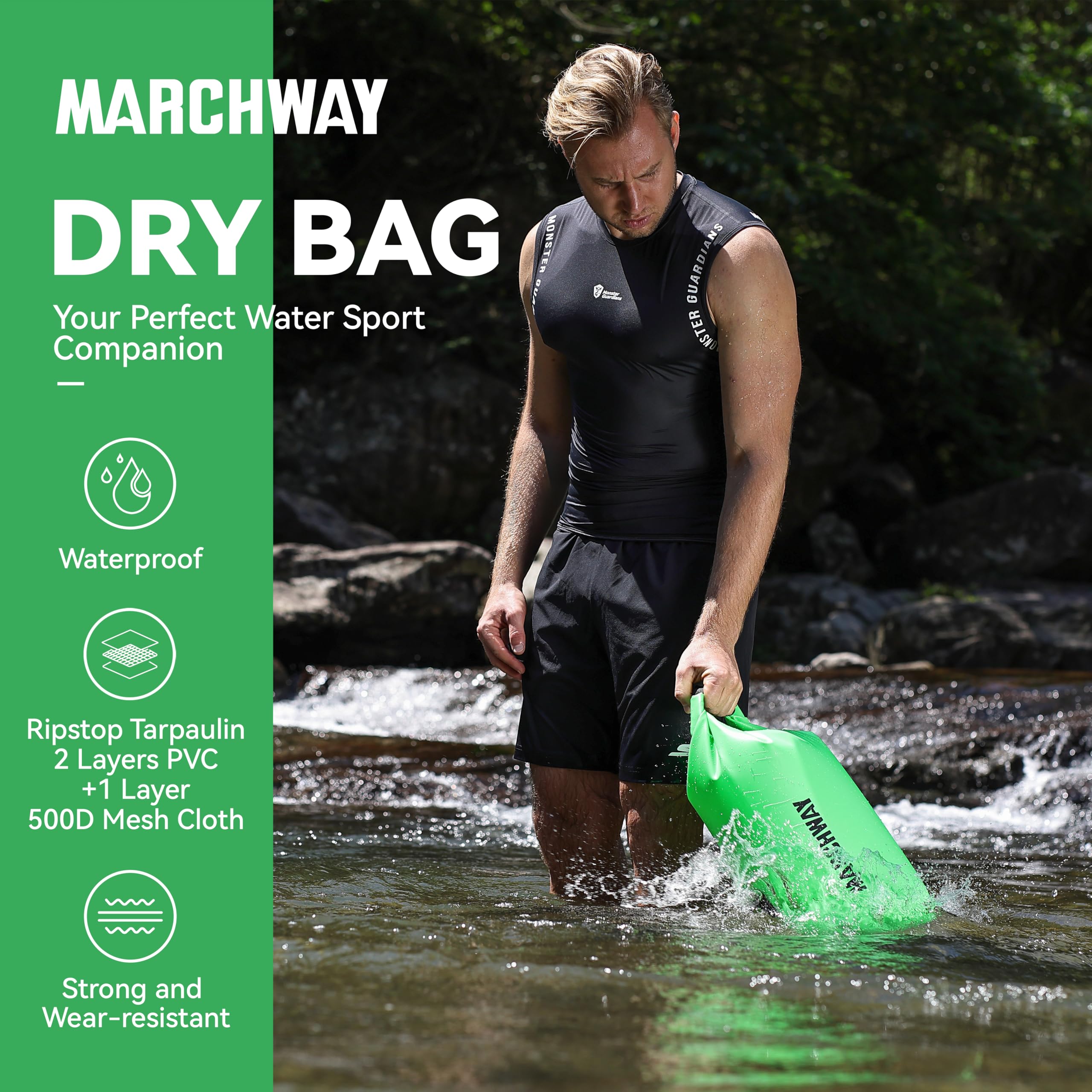 Waterproof Dry Bag Backpack 5L 10L 20L 30L 40L - Floating Roll Top Sack for Kayaking, Rafting, Boating, Swimming | Camping, Hiking, Beach, Fishing Gear Protection | Keep Belongings Dry in Water Sports & Outdoor Adventures