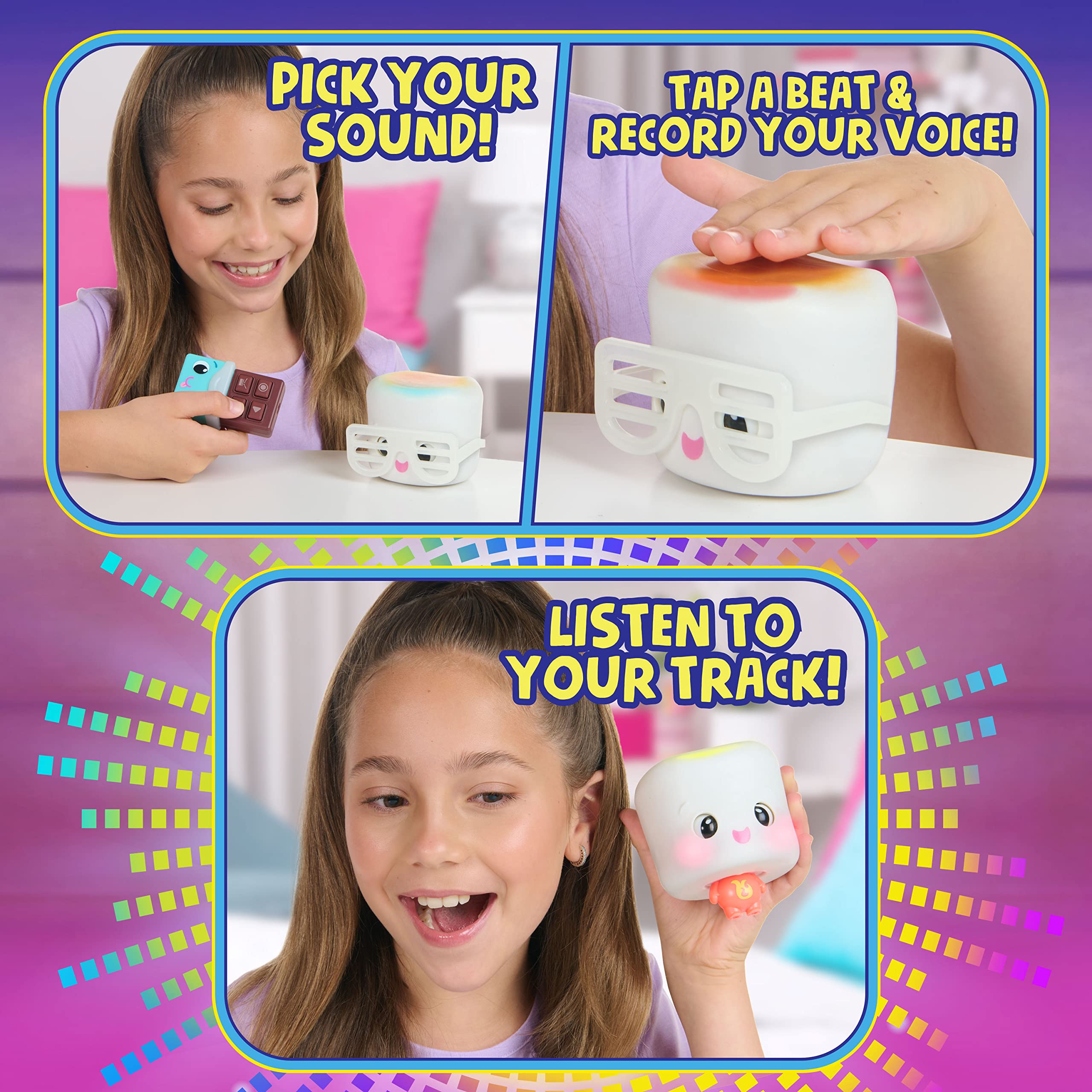 WowWee My Squishy Little DJ Mel Mix-A-Lot - Interactive Musical Toy for Kids, Singing & Dancing Robot with Lights & Sounds - Perfect for Birthday Gifts, Party Entertainment & Early Learning Playtime
