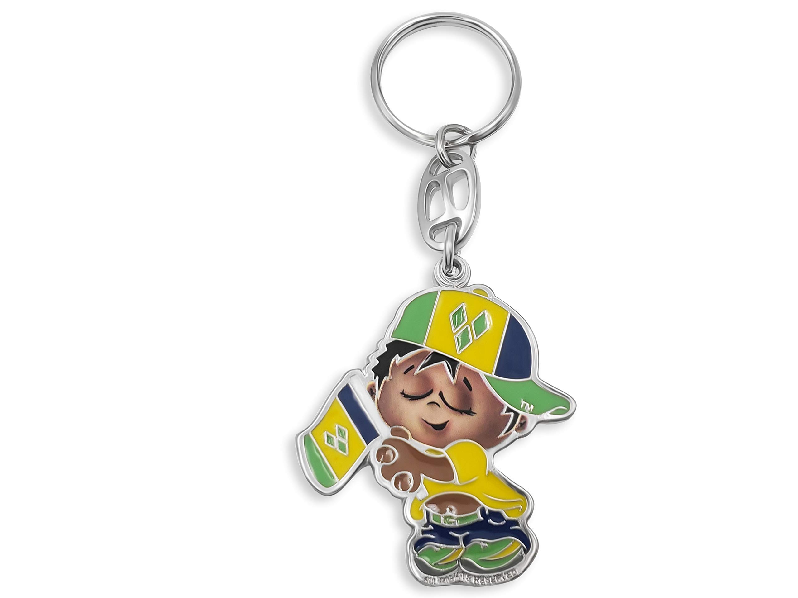Flags and Souvenirs Baby Keychains - Cute Travel Keepsakes for Strollers, Bags, and Gifts