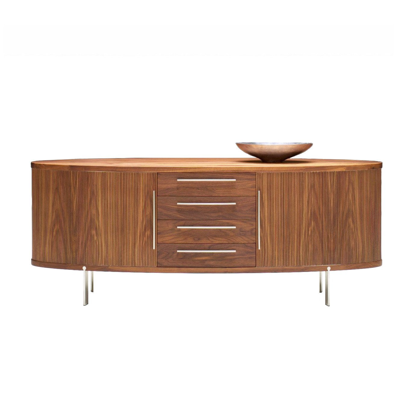 AK1300 Modern Sideboard Buffet Cabinet with 2 Doors and 4 Drawers - Stylish Storage Solution for Dining Room, Living Room or Entryway