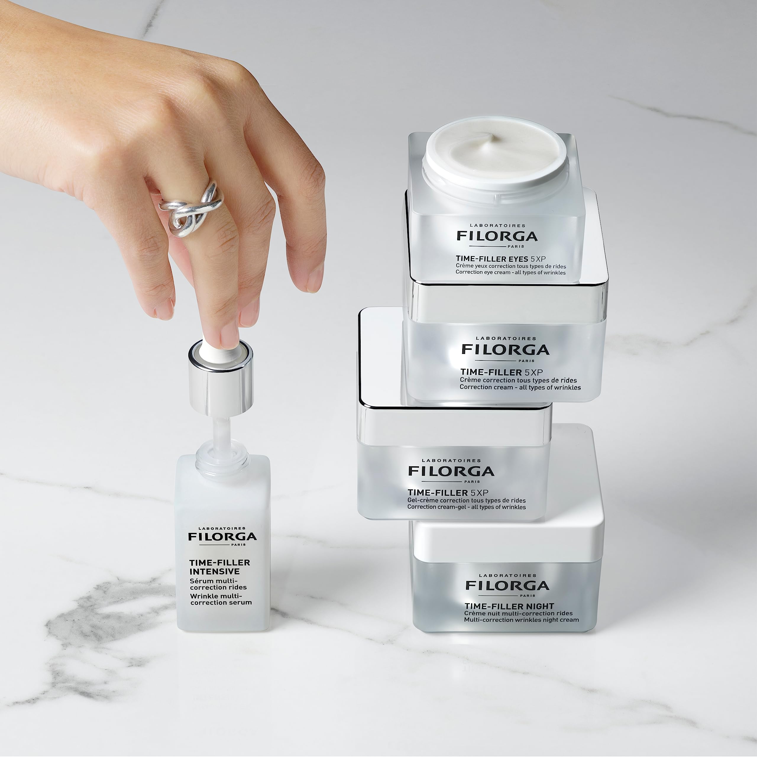 Filorga Time-Filler 5-XP Anti-Aging Cream - Wrinkle Correction & Moisturizing Face Cream for Women & Men, Reduces Fine Lines on Face, Eyes & Neck, 1.69 fl oz - Perfect for Daily Skincare Routine & Nighttime Repair