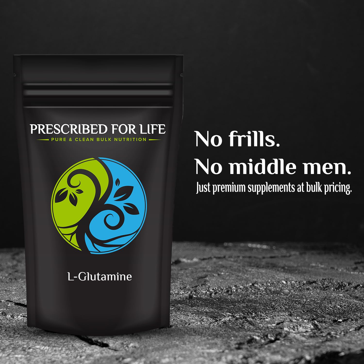 Prescribed For Life Pure L-Glutamine Powder - 10kg (22lb) | Gut Health & Muscle Recovery Amino Acid Supplement | Gluten-Free, Vegan, Kosher, Non-GMO | Ideal for Athletes, Fitness Enthusiasts & Digestive Support